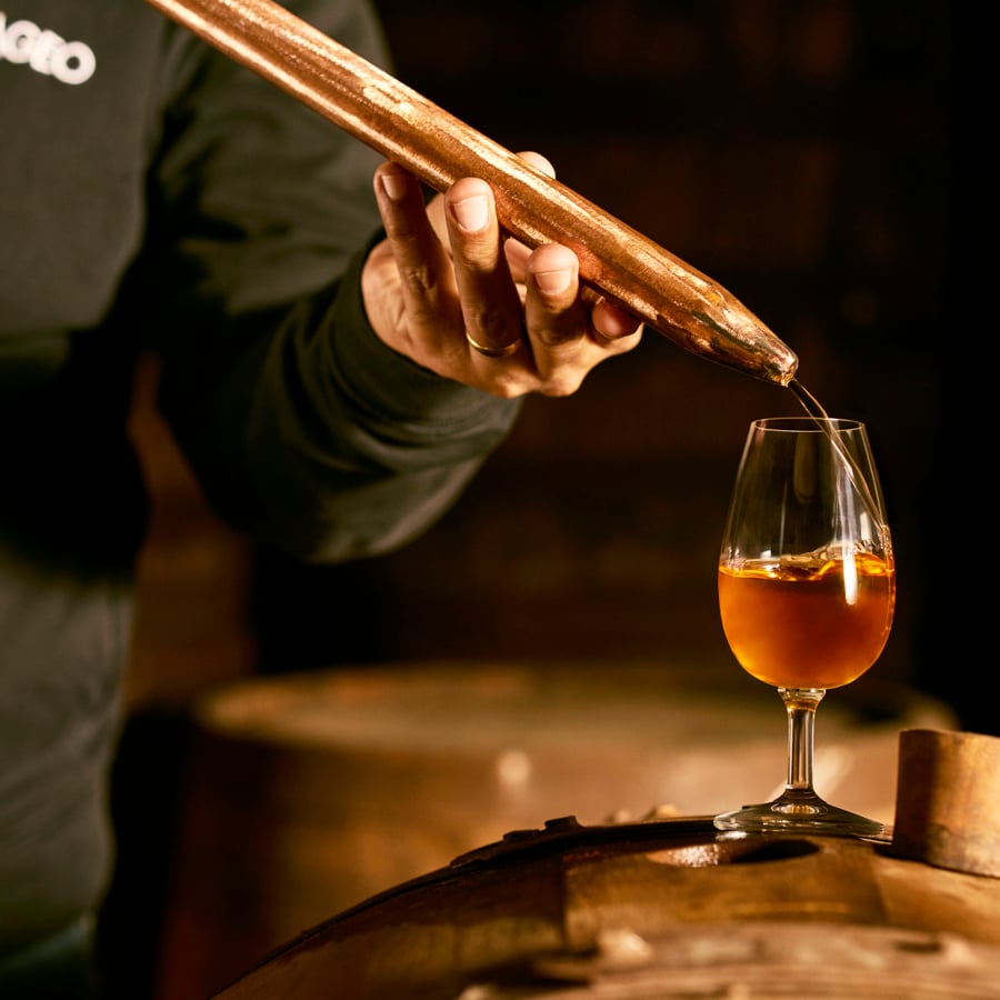 A sample drawn from the cask at Godawan distillery
