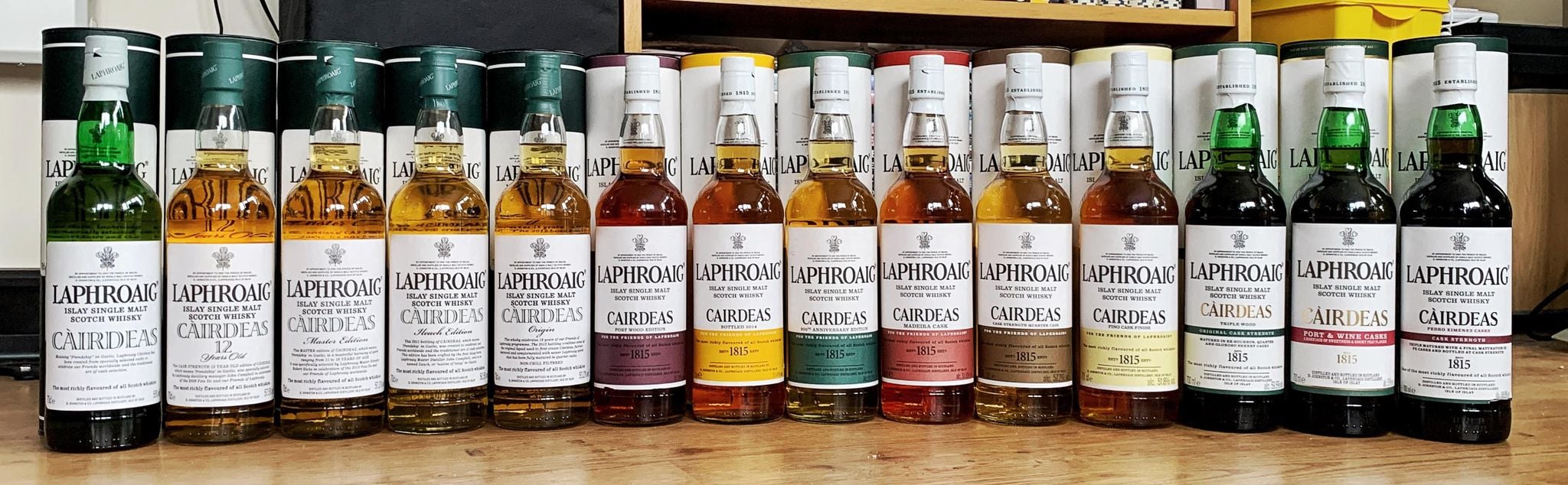 Laphroaig Cairdeas whisky bottlings