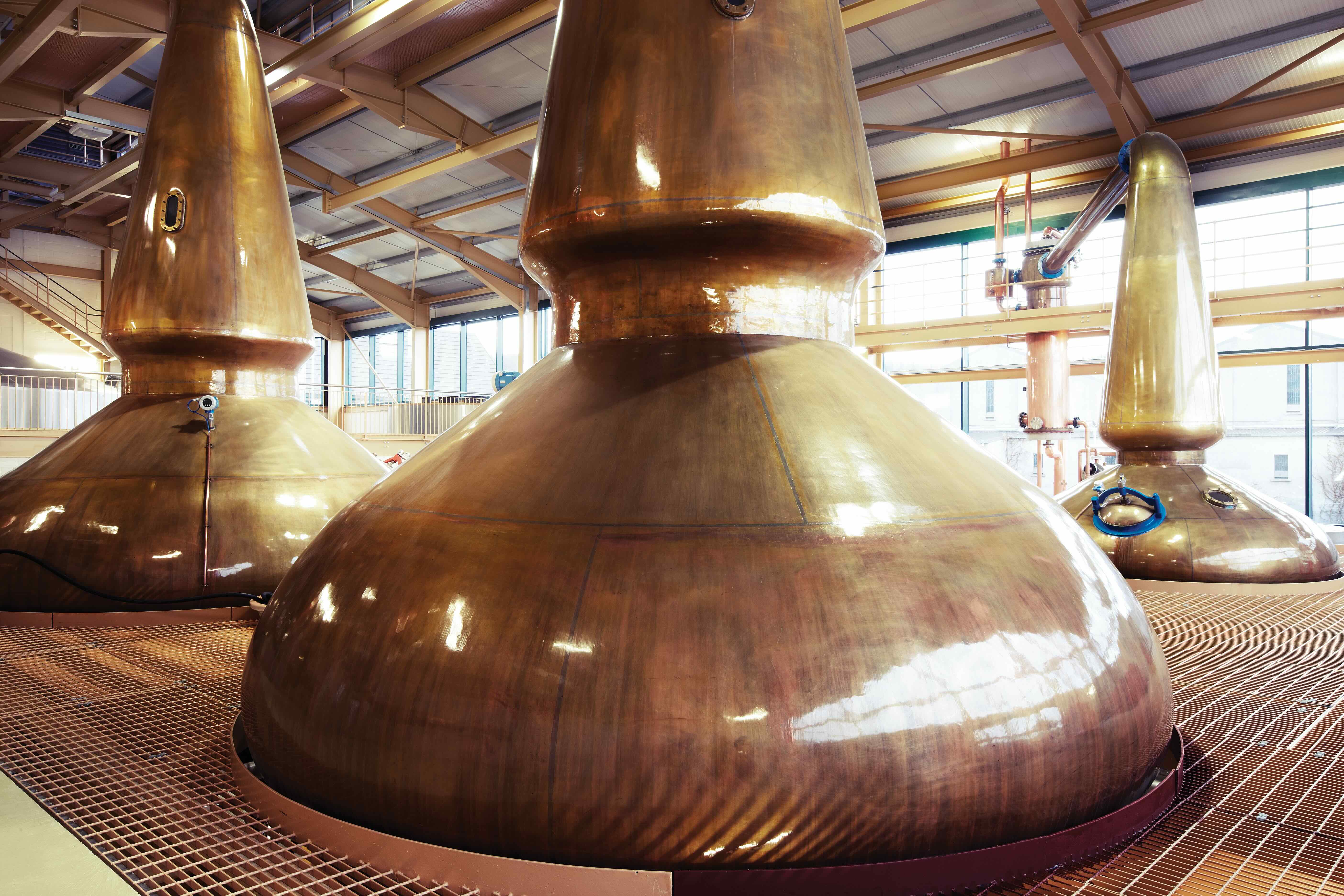 Stills at The Glenlivet distillery