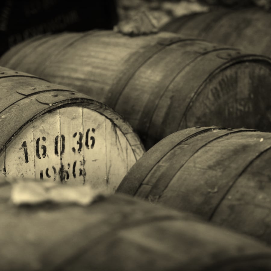Casks used for Johnnie Walker's blends