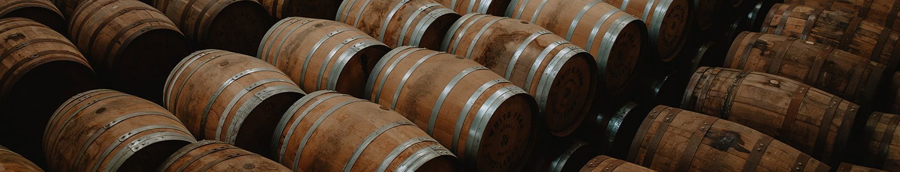 Casks at White Peak Distillery, Derbyshire