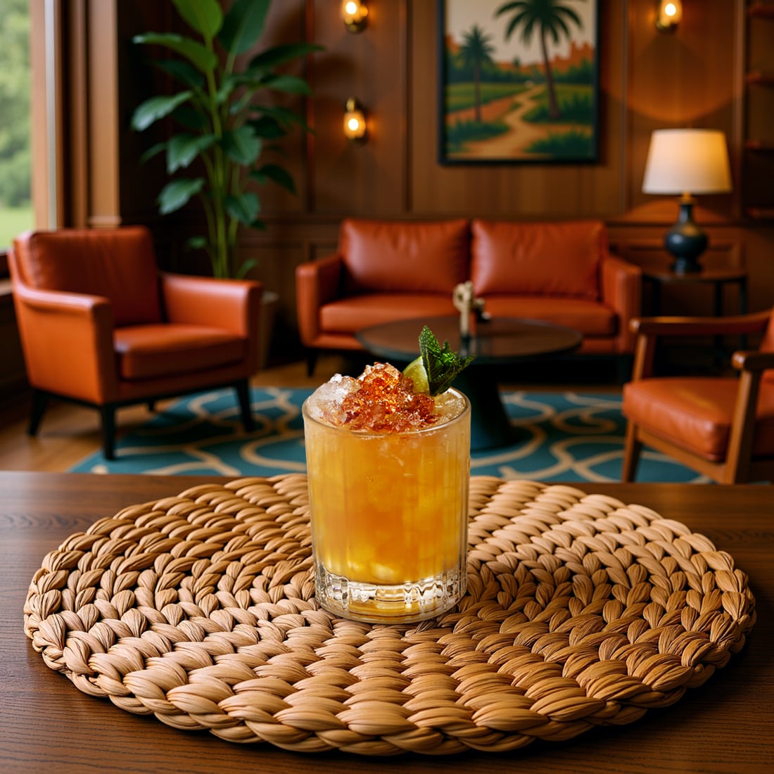 A classic Mai Tai cocktail