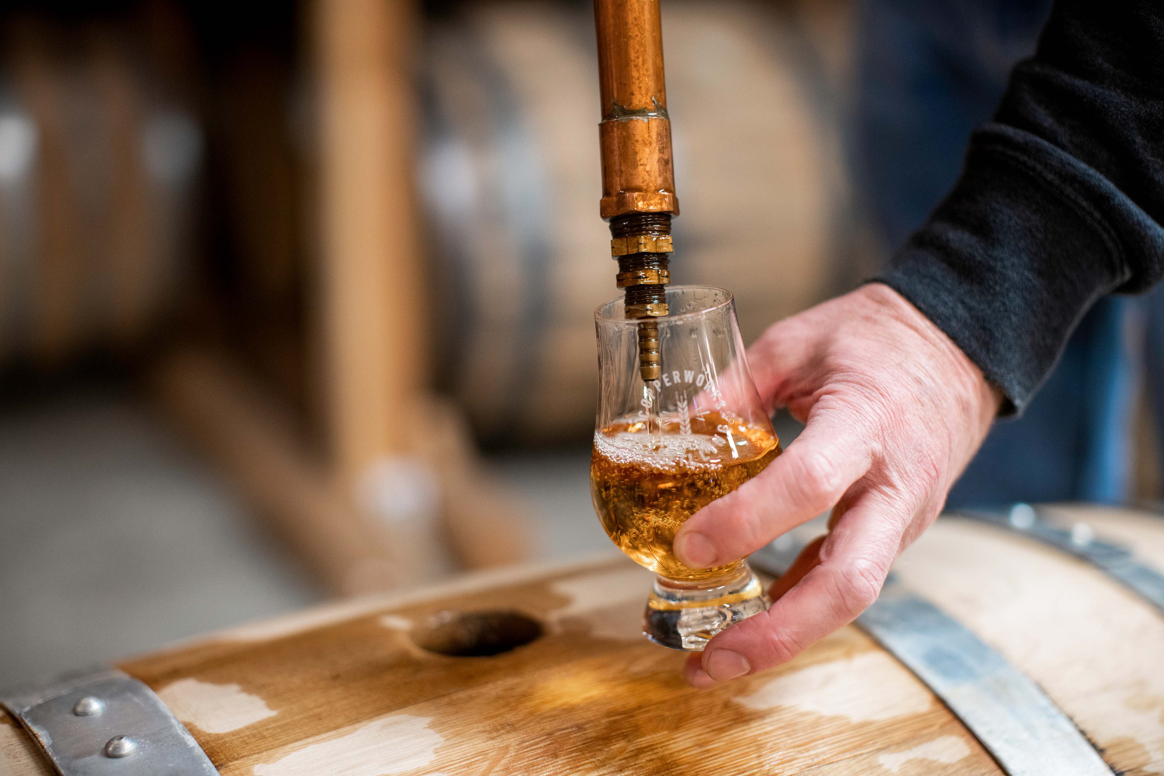 Whiskey from the cask at Copperworks