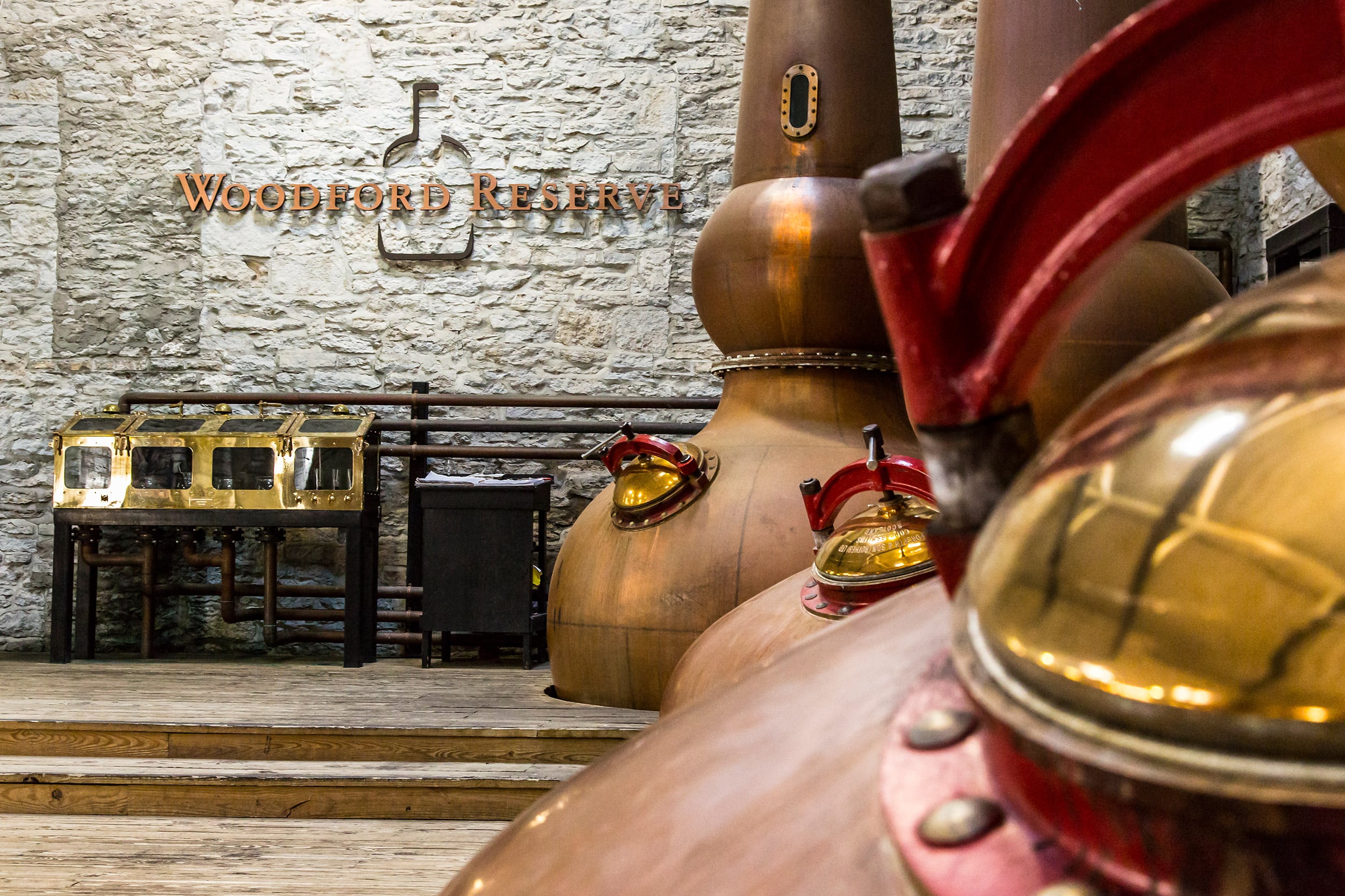 Stills at the Woodford Reserve distillery