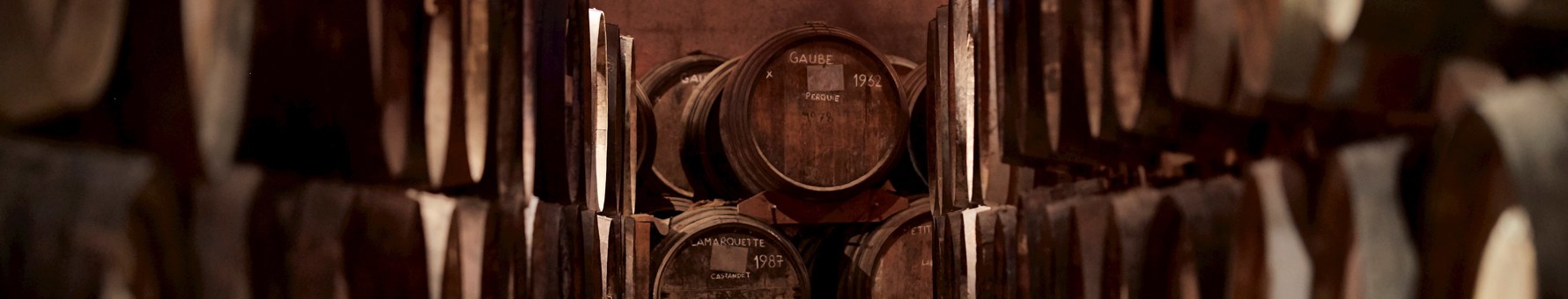 Armagnac barrels, also known as ‘pièces’, made from local Gascogne oak