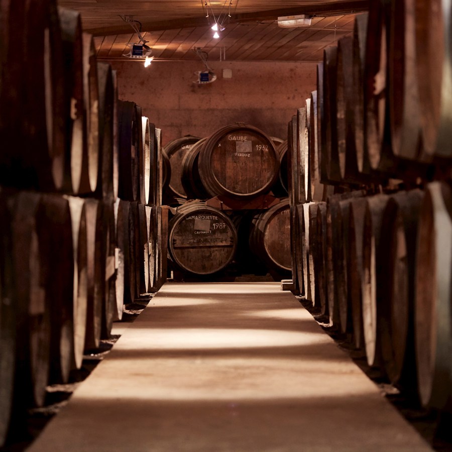 Armagnac barrels, also known as ‘pièces’, made from local Gascogne oak