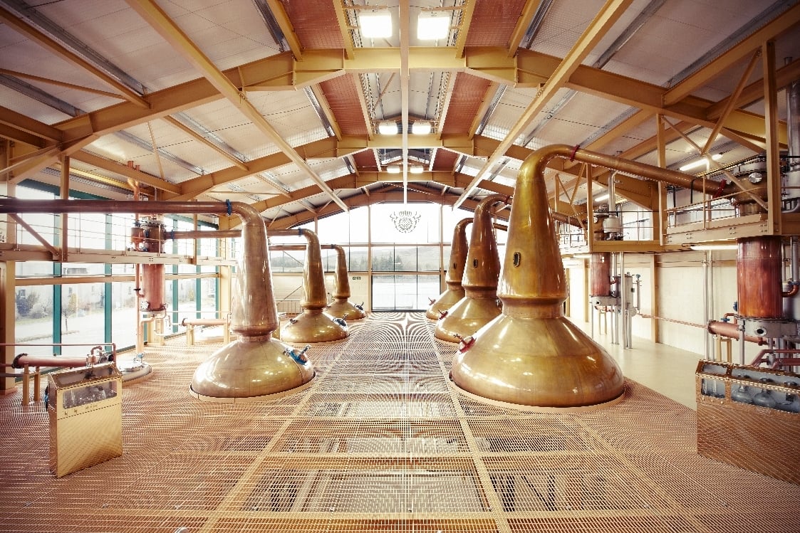 Stills at Glenlivet distillery