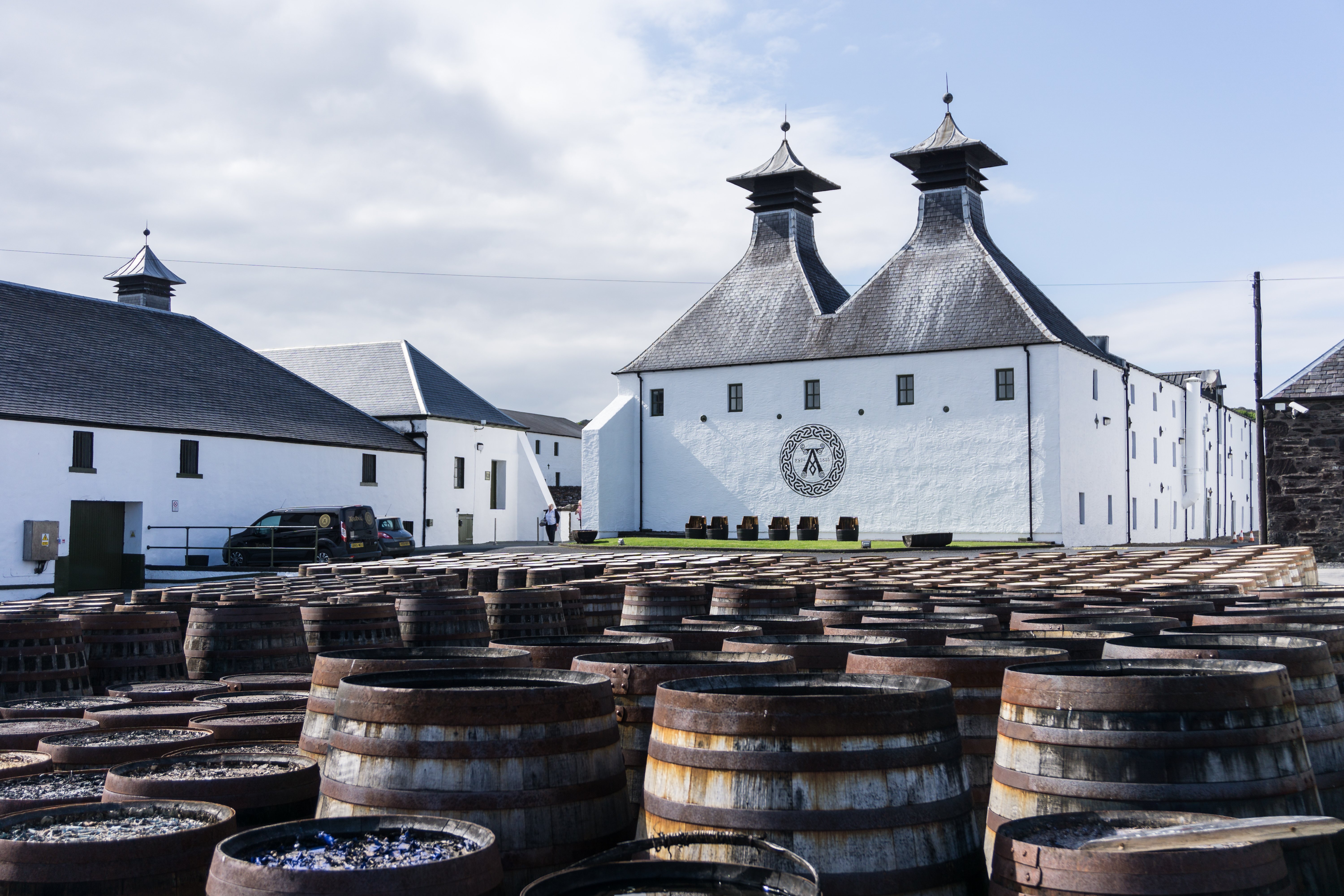 Casks at Ardbeg distillery