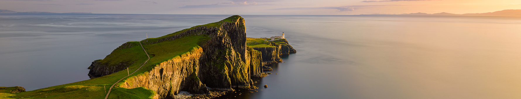 The rugged Scottish coast